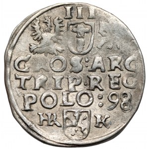 Zygmunt III Waza, Trojak Wschowa 1598 - litery HR-K