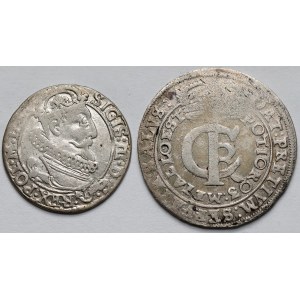 Zygmunt III Waza i Jan II Kazimierz, Szóstak 1625 i Tymf 1663 - zestaw (2szt)