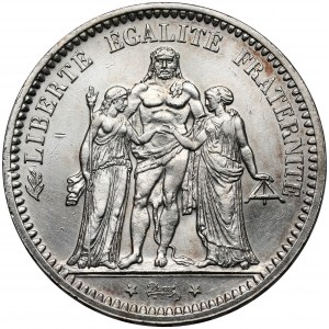 Francja, 5 franków 1871-A, Paryż