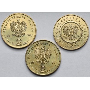 2 złote 1996-1997 - zestaw (3szt)