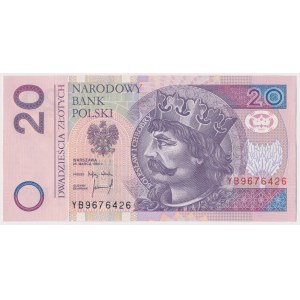 20 zł 1994 - YB - seria zastępcza