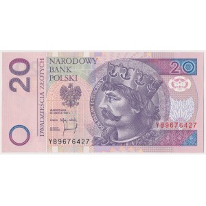 20 zł 1994 - YB - seria zastępcza