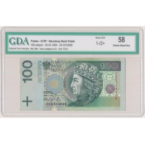 100 zł 1994 - ZA - seria zastępcza