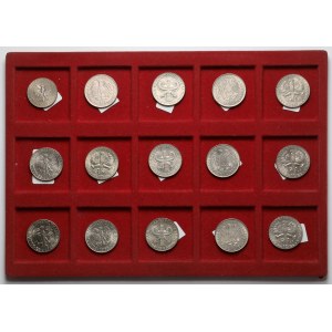 PRL, 10 zł 1964-1971 - zestaw (15szt)