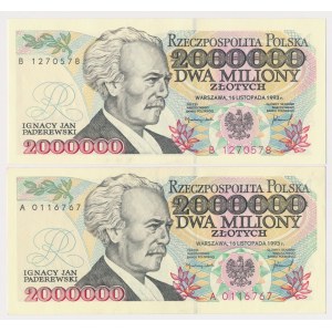 2 mln 1993 - A, B - zestaw (2szt)