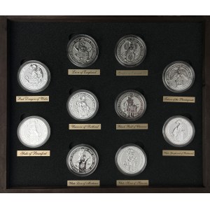 Wielka Brytania, 5 pounds 2016-2021 - Queen's Beasts - 20 oz Ag.999 (10szt)