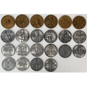 PRL, Medale o tematyce historycznej - zestaw (22szt)