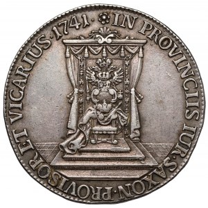 August III Sas, Półtalar wikariacki 1741, Drezno