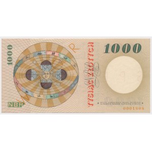 1.000 złotych 1965 - SPECIMEN - A 0000000