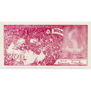 Solidarność, Fundusz Solidarności Walczącej - 200 złotych - Jan Paweł II