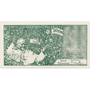 Solidarność, Fundusz Solidarności Walczącej - 200 złotych - Jan Paweł II