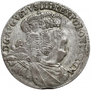 August III Sas, Dwuzłotówka Lipsk 1753 - 8 GR - efraimek