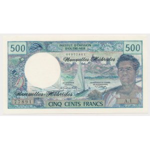 Francuskie terytoria Pacyfiku, Nowe Hebrydy, 500 Francs (1992) - pierwsza seria A1