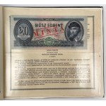 Węgry, Książka z wzorami 10-500 forintów 1968-1969 i monetami 1971