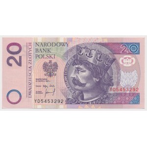 20 zł 1994 - YD - seria zastępcza