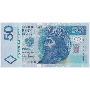 50 zł 1994 - FE - 0000148 - niski numer trzycyfrowy