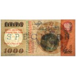 1.000 złotych 1965 - G 0000000 - SPECIMEN / WZÓR z nadrukiem okolicznościowym NBP