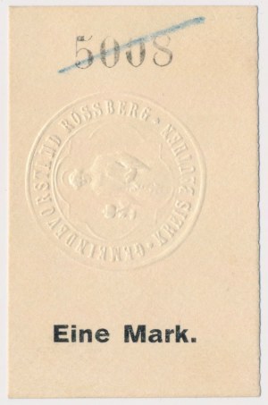 Rossberg (Rozbark), 1 mark