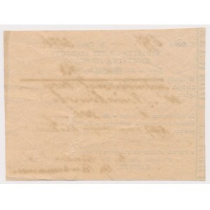 Warszawa, Redakcya Gazety Rządowej Królestwa Polskiego, Kwit przyjęcia opłaty 1856 r.