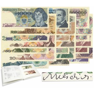 Kompletny album NBP - WSZYSTKIE banknoty z PODPISAMI A. HEIDRICHA