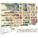 Complete NBP album - ALL banknotes with SIGNATURES by A. HEIDRICHA