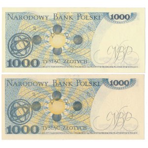 1.000 zł 1982 - GN, GR - zestaw (2szt)