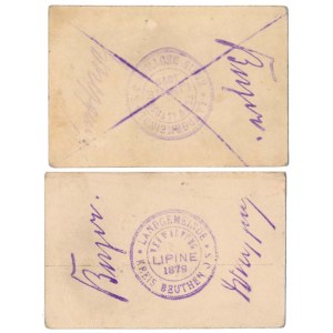 Lipine (Lipiny), 1 i 2 mk - zestaw (2szt)
