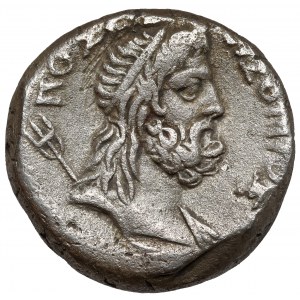 Neron (54-68 n.e.) Tetradrachma, Aleksandria - Posejdon