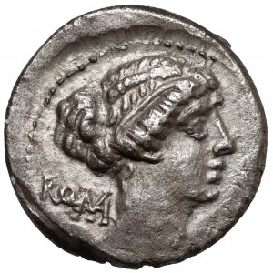 Republika, M. Porcius Cato (89 p.n.e.) Denar, Utica