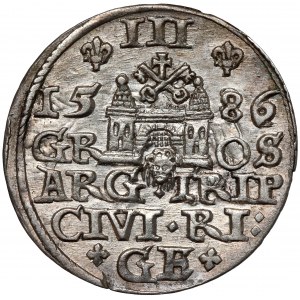 Stefan Batory, Trojak Ryga 1586