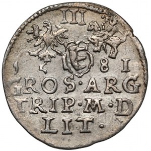 Stefan Batory, Trojak Wilno 1581 - Leliwa