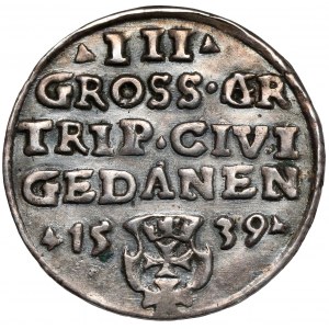 Zygmunt I Stary, Trojak Gdańsk 1539 - z BŁĘDEM