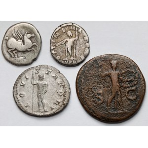 Republika i Cesarstwo Rzymskie, As, Denary i Antoninian - zestaw (3szt) - ciekawsze
