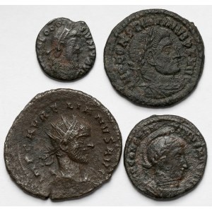 Cesarstwo Rzymskie, Antoninian i Follisy - zestaw (4szt)