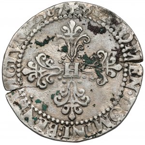 Henryk Walezy, 1/2 franka (demi franc) 1587, Paryż