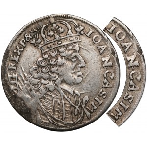 Jan II Kazimierz, Ort Kraków 1657 IT - IOAN CASIM - RZADKI