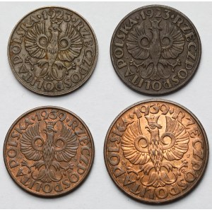 2-5 groszy 1923-1939 - zestaw (4szt)