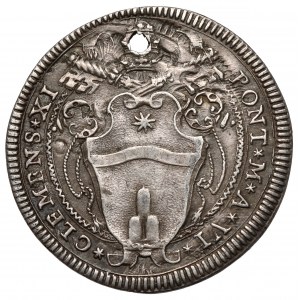 Watykan, Klemens XI, AR Giulio rok 6 (1707/8)