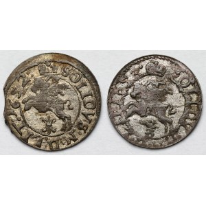 Jan II Kazimierz, Szeląg Wilno 1652 i 1653 - zestaw (2szt)