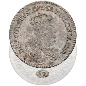 August III Sas, Szóstak Lipsk 1753 - Sz - rzadki