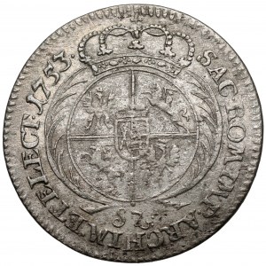 August III Sas, Szóstak Lipsk 1753 - Sz - rzadki