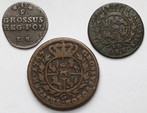 Poniatowski, Half-penny, Penny and Troy 1767-1787 - set (3pcs)