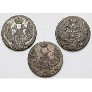 10 groszy 1835-1840 - zestaw (3szt)