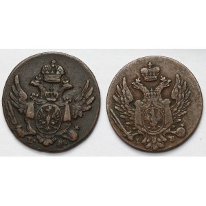 1 grosz polski 1816 i 1820 IB - zestaw (2szt)