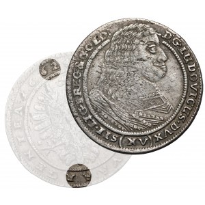 Śląsk, Ludwik IV legnicki, 15 krajcarów 1662, Brzeg - BEZ znaku