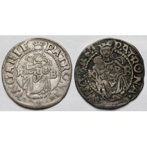 Węgry, Denary 1541 i 1549 KB, Kremnica - zestaw (2szt)