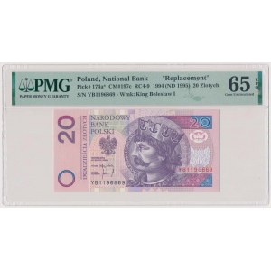 20 zł 1994 - YB - seria zastępcza