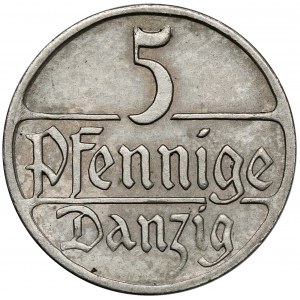 Gdańsk, 5 fenigów 1928