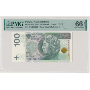 100 zł 2012 - AA