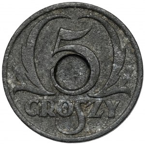 Generalna Gubernia, 5 groszy 1939 - BEZ otworu